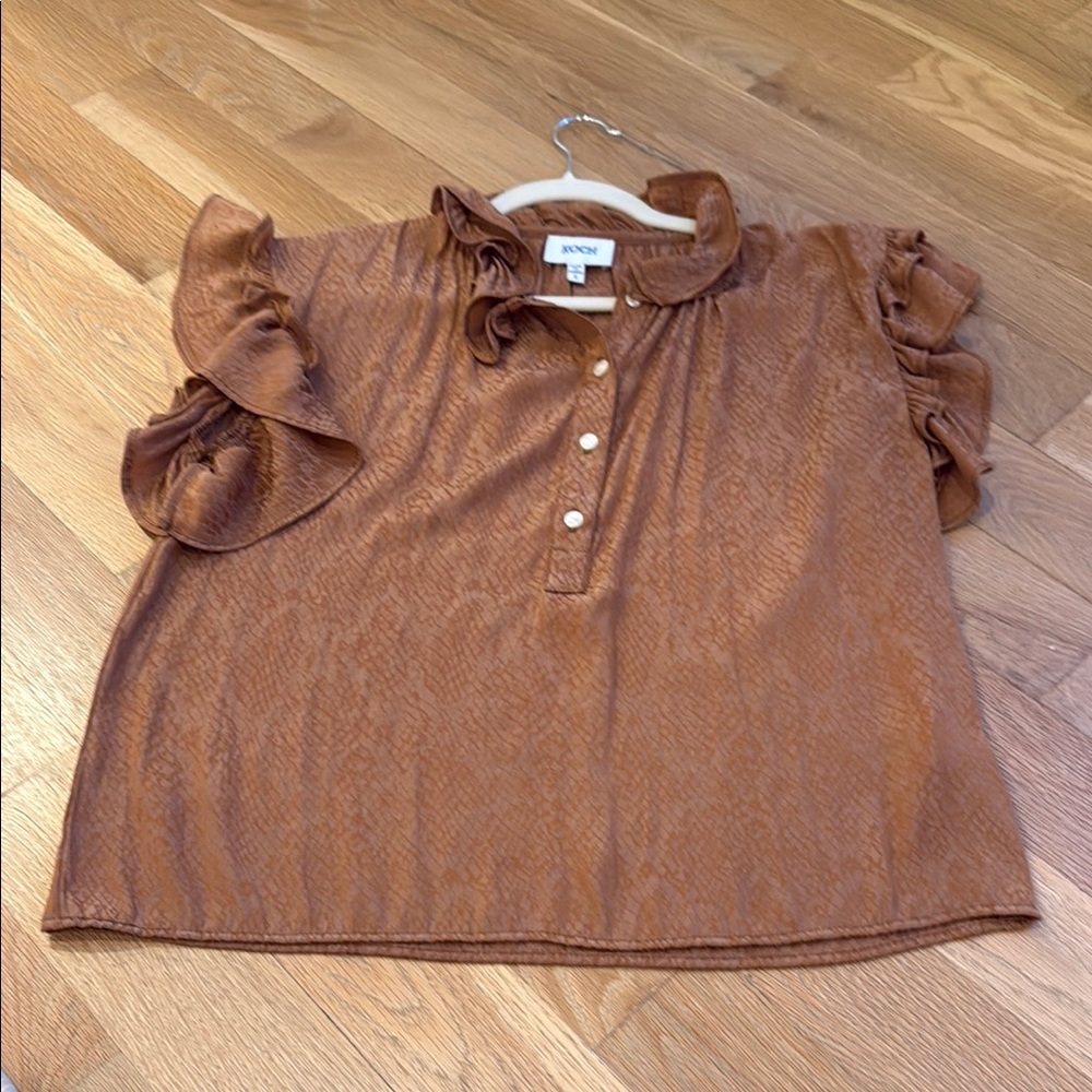 Koch Textured Brown Blouse
